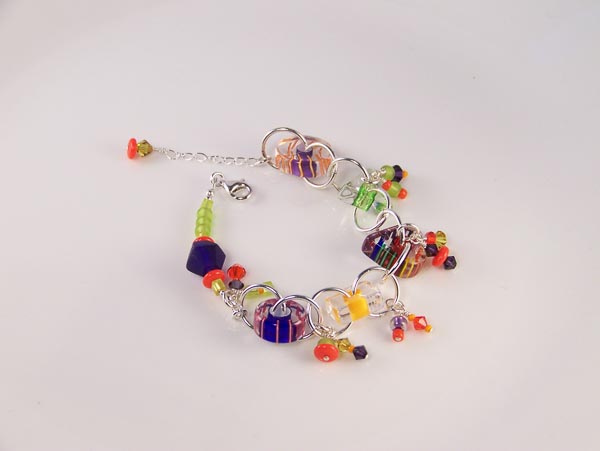 slices - david christensen glass, swarovski crystal