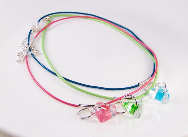 pastel slices - david christensen glass, greek leather