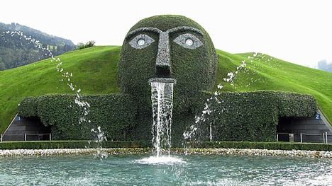 swarovski crystal world entrance in wattens, austria